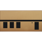 Lutron GRAFIK Eye QS - 3 Shade Zone Metal Faceplate Kit - Architectural Finish | QSGFP-3