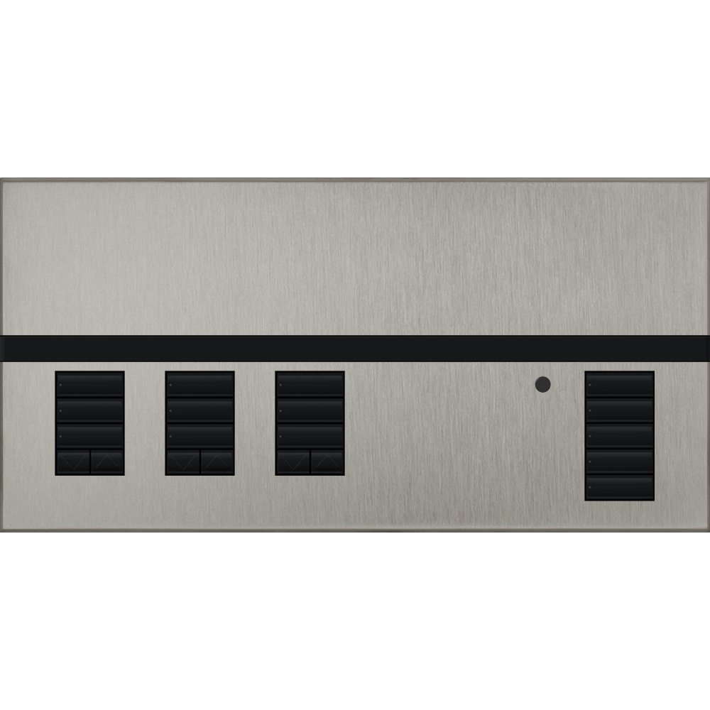Lutron GRAFIK Eye QS Faceplate Kit - 3 Shade Zones | QSGFP-3