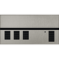 Lutron GRAFIK Eye QS Faceplate Kit - 3 Shade Zones | QSGFP-3