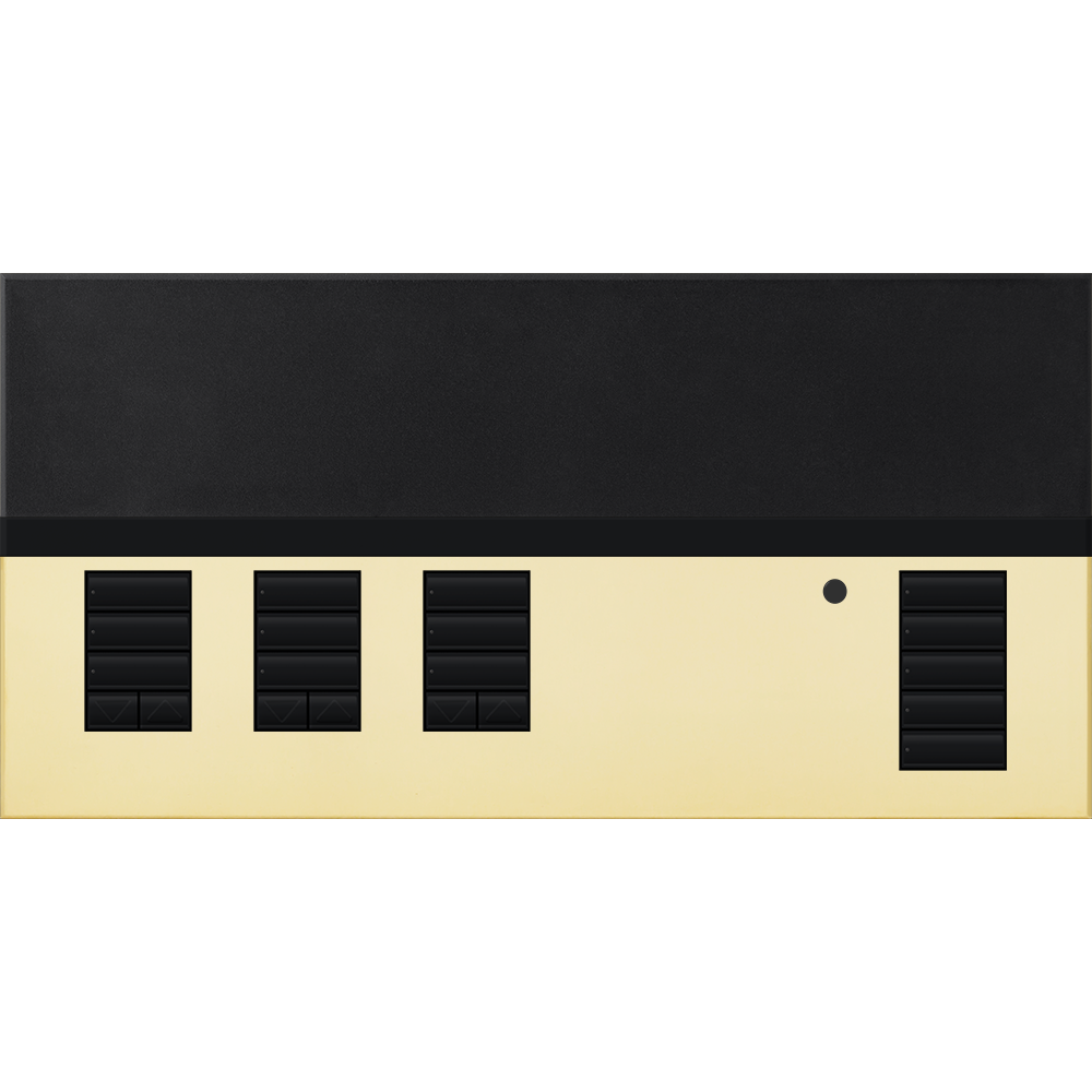 Lutron GRAFIK Eye QS - 3 Shade Zone Metal Faceplate Kit - Architectural Finish | QSGFP-3