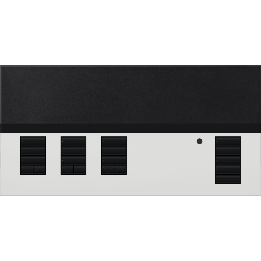 Lutron GRAFIK Eye QS - 3 Shade Zone Metal Faceplate Kit - Architectural Finish | QSGFP-3