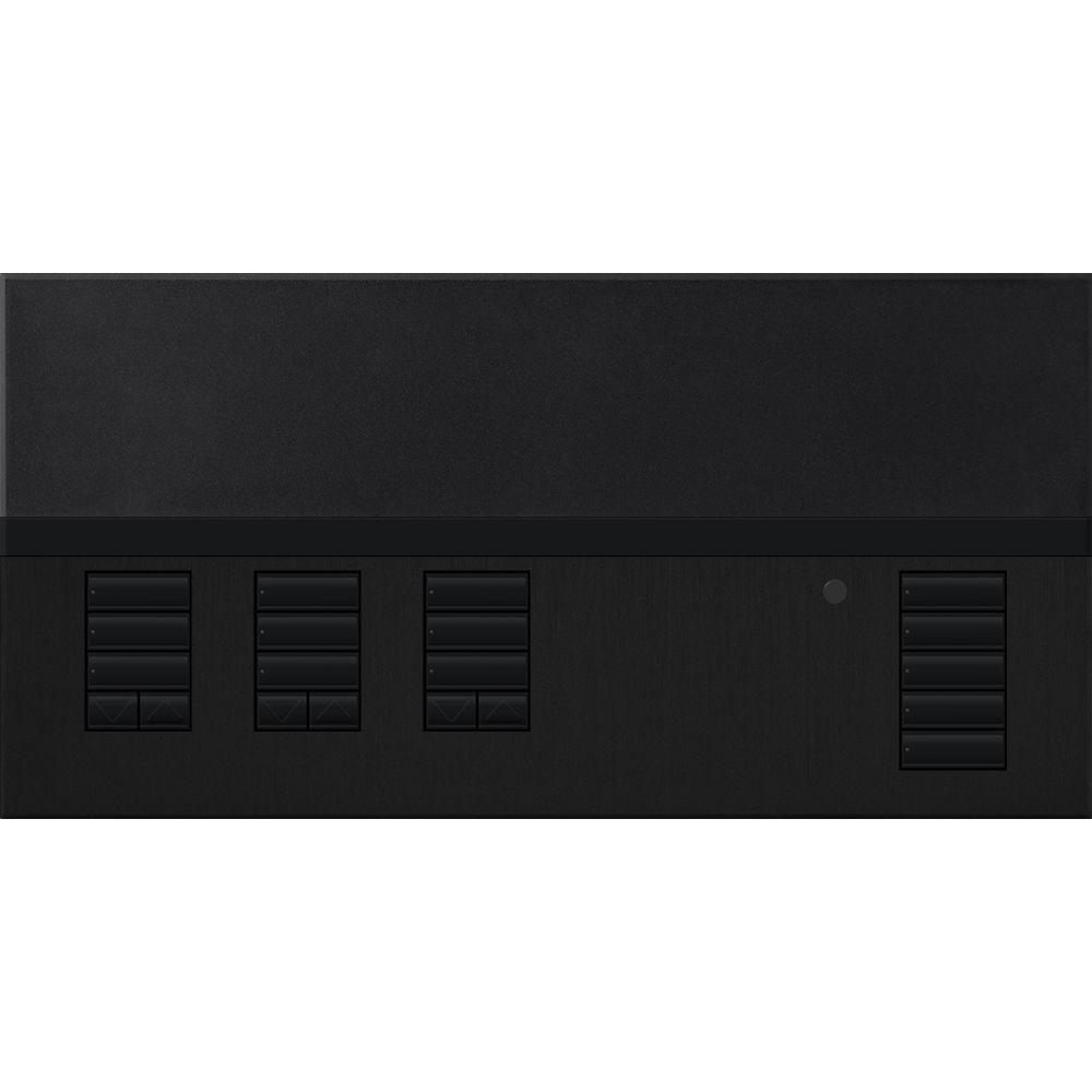 Lutron GRAFIK Eye QS - 3 Shade Zone Metal Faceplate Kit - Architectural Finish | QSGFP-3