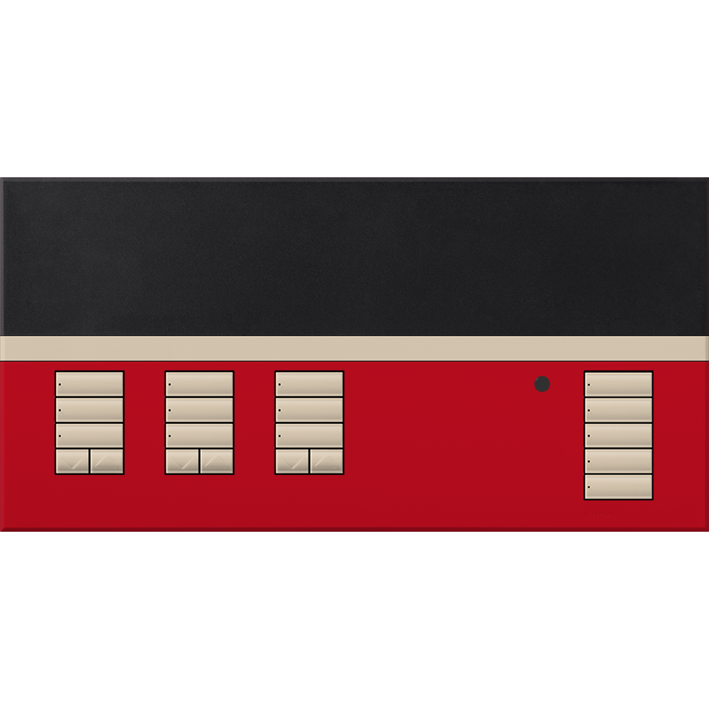 Lutron GRAFIK Eye QS Faceplate Kit - 3 Shades | QSGFP