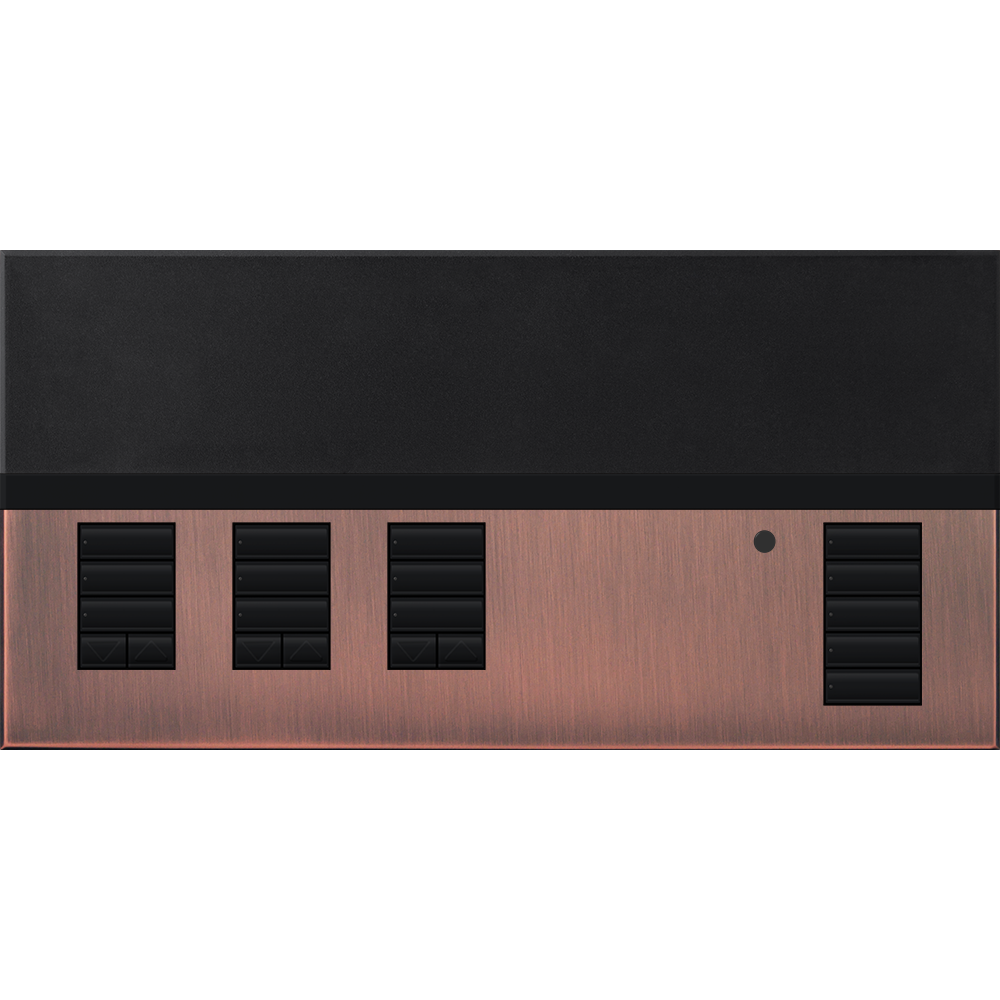 Lutron GRAFIK Eye QS Faceplate Kit - 3 Shade Zones | QSGFP-3
