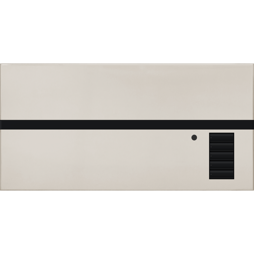Lutron GRAFIK Eye QS Faceplate Kit | 0 Shade Zones | Metal Finish | QSGFP