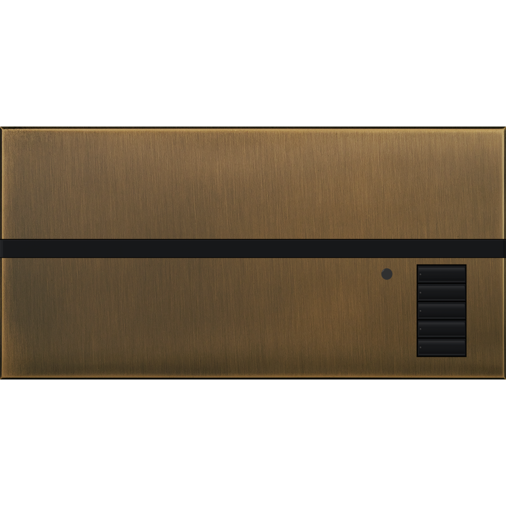 Lutron GRAFIK Eye QS Faceplate Kit | 0 Shade Zones | Metal Finish | QSGFP