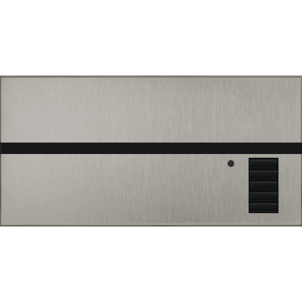 Lutron GRAFIK Eye QS Faceplate Kit | 0 Shade Zones | Metal Finish | QSGFP