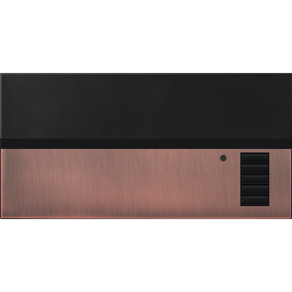 Lutron GRAFIK Eye QS Faceplate Kit | 0 Shade Zones | Metal Finish | QSGFP