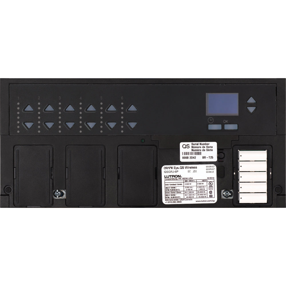 Lutron GRAFIK Eye QS Wireless 6-Zone Phase Control Unit | QSGRJ-6P