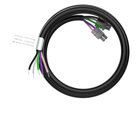 RENO ARRAY R39316 20 ft five-wire power and dimming cord, 600V cord rating, black finish; manufacturer image cropped from supplier listing