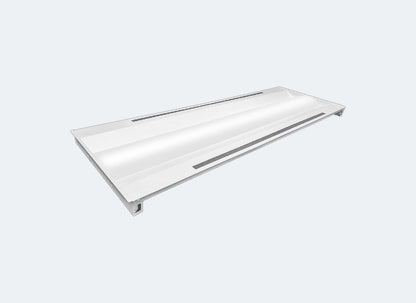 RENO R35409 LUXOR HL 500 × 1505 mm white LED metric center basket ceiling troffer, manufacturer photograph