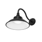 RENO Veil R51060 black gooseneck sign light with included curved arm and straight shade