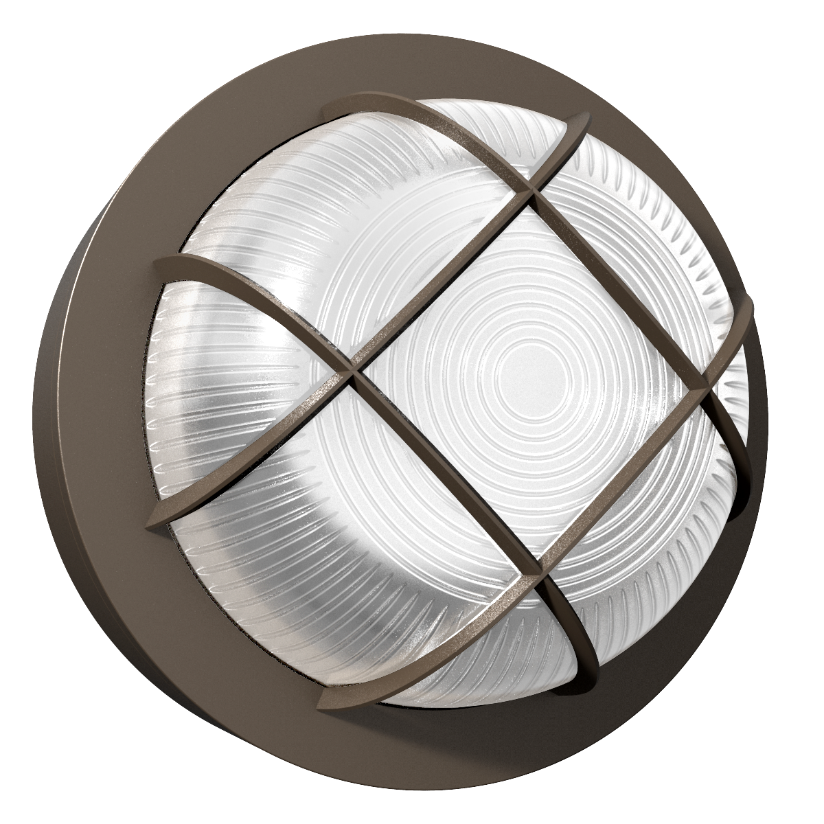 RENO R51082 bronze round-guard 8-inch LED bulkhead, accurate bronze colour variant product image