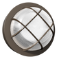RENO R51082 bronze round-guard 8-inch LED bulkhead, accurate bronze colour variant product image