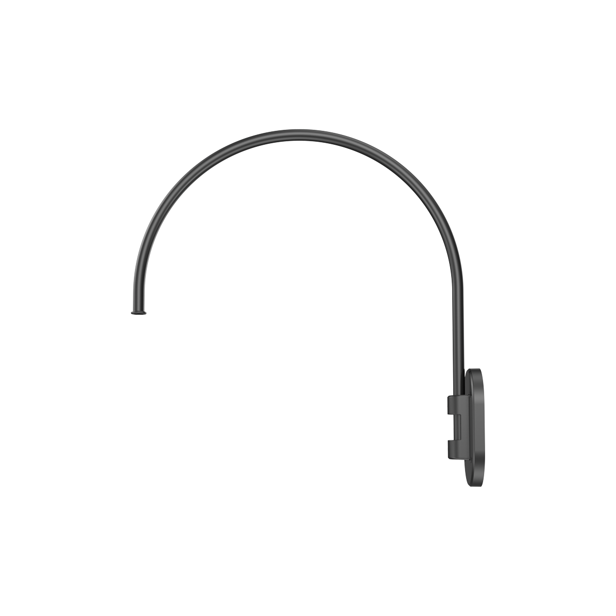 RENO VEIL GOOSE4 black gooseneck sign-light mounting arm, supplier order R59064, model RENO-GN-GOOSE4-BK