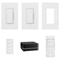 Product Display Visual of the SKU: RR-SEL-KIT-1 for Marketing of theLutron RA2 Select Starter Kit: (2) Dimmers, 4-Button Pico, and Repeater | RR-SEL-KIT-1
