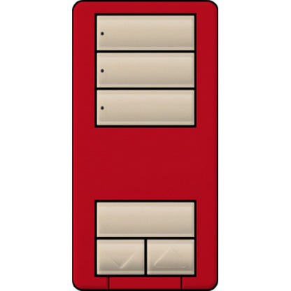 Lutron RA3 3-Button Favorite Scene with Raise/Lower | RRD-HN3S-XX