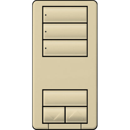 Lutron RA3 3-Button Favorite Scene with Raise/Lower | RRD-HN3S-XX