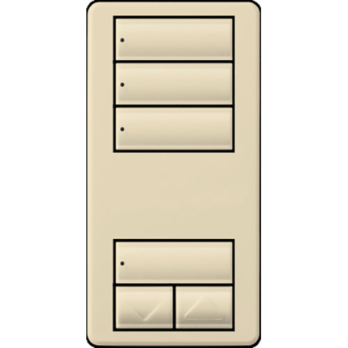 Lutron RadioRA 2 Wall-mount Designer Keypads (3 Scene with Raise/Lower Keypad) | RRD-W3S-XX