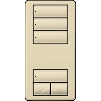 Lutron RadioRA 2 Wall-mount Designer Keypads (3 Scene with Raise/Lower Keypad) | RRD-W3S-XX