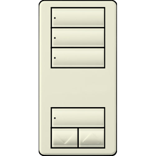 Lutron RadioRA 2 Wall-mount Designer Keypads (3 Scene with Raise/Lower Keypad) | RRD-W3S-XX