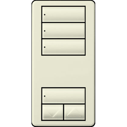 Lutron RadioRA 2 Wall-mount Designer Keypads (3 Scene with Raise/Lower Keypad) | RRD-W3S-XX