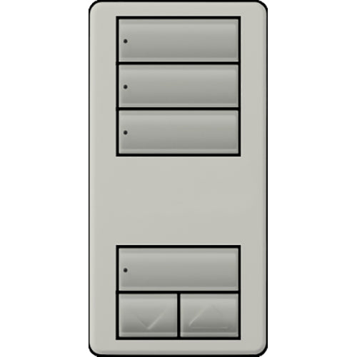 Lutron RadioRA 2 Wall-mount Designer Keypads (3 Scene with Raise/Lower Keypad) | RRD-W3S-XX