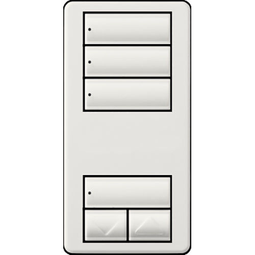 Lutron RadioRA 2 Wall-mount Designer Keypads (3 Scene with Raise/Lower Keypad) | RRD-W3S-XX
