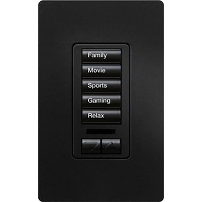 Lutron RadioRA 2 Wall-mount Designer Keypads (5 Button with Raise/Lower and Infrared (IR) lens) | RRD-W5BRLIR-XX