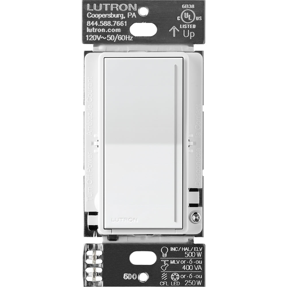 Product Display Visual of the SKU: RRST-PRO-N-WH for Marketing of theLutron RadioRA3 Sunnata RF Touch Dimmer with PRO LED+ | RRST-PRO-N