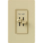 Lutron Skylark Dual Dimmer & 3-Speed Fan Control - 300W Inc/Hal 1.5A Fan | S2-LFSQH
