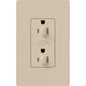 Lutron Dual Dimming Tamper-Resistant Receptacles - Satin Color 15A 120/125V | SCR-15-DDTR-XX