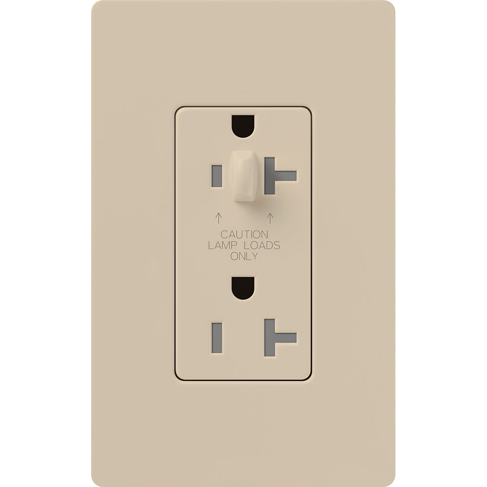 Lutron Half Dimming Tamper-Resistant Receptacles - Satin Color 15A 120/125V | SCR-15-HDTR-XX