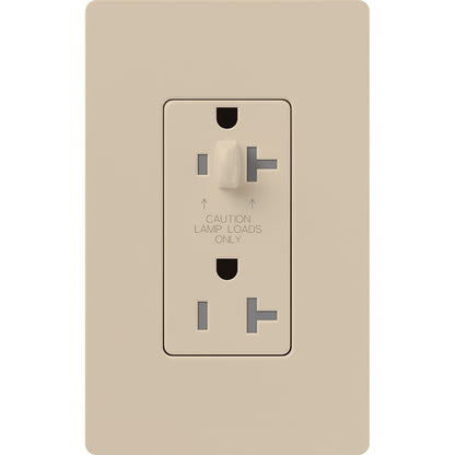 Lutron Half Dimming Tamper-Resistant Receptacles - Satin Color 15A 120/125V | SCR-15-HDTR-XX