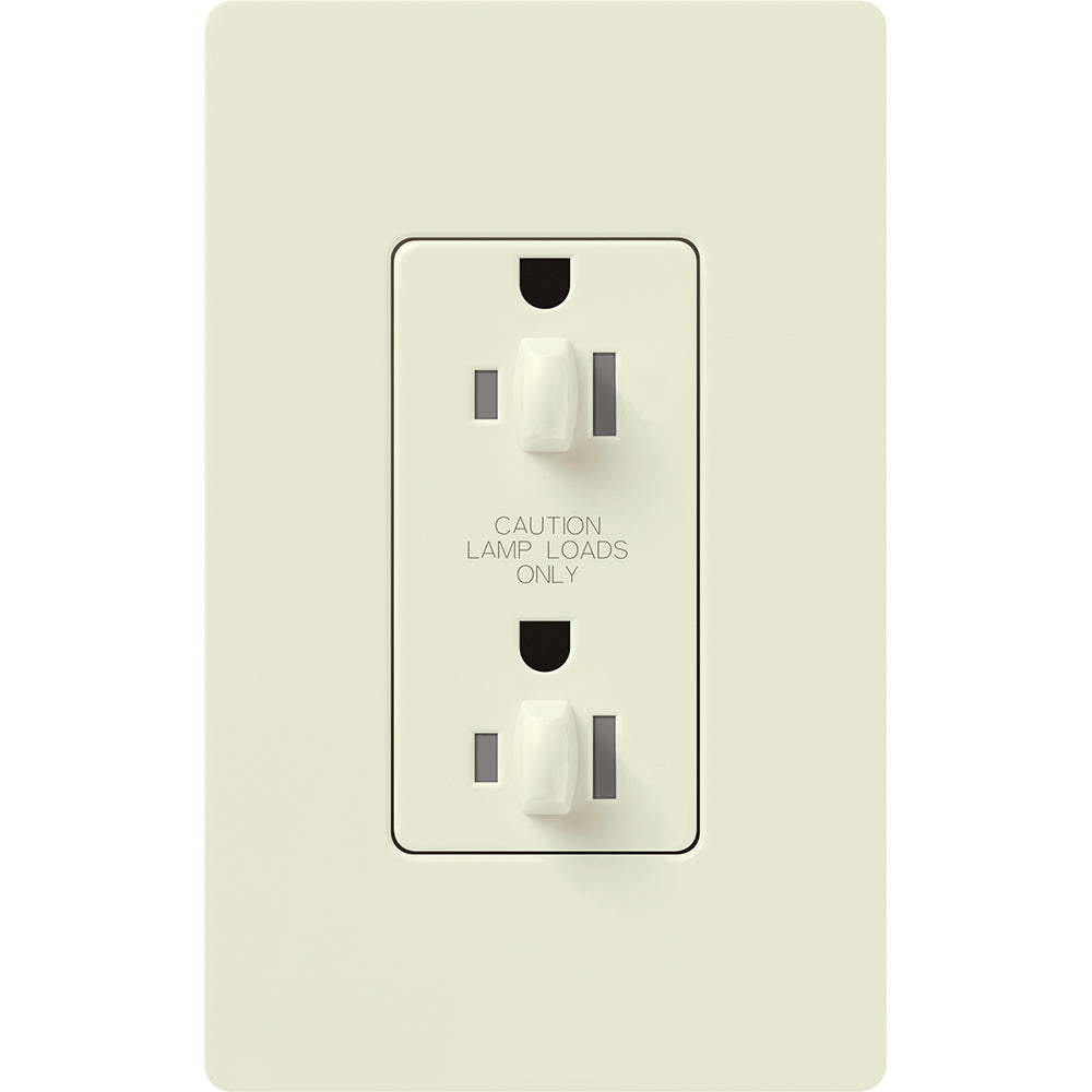 Lutron Dual Dimming Tamper-Resistant Receptacles - Satin Color 20A 120/125V | SCR-20-DDTR-XX