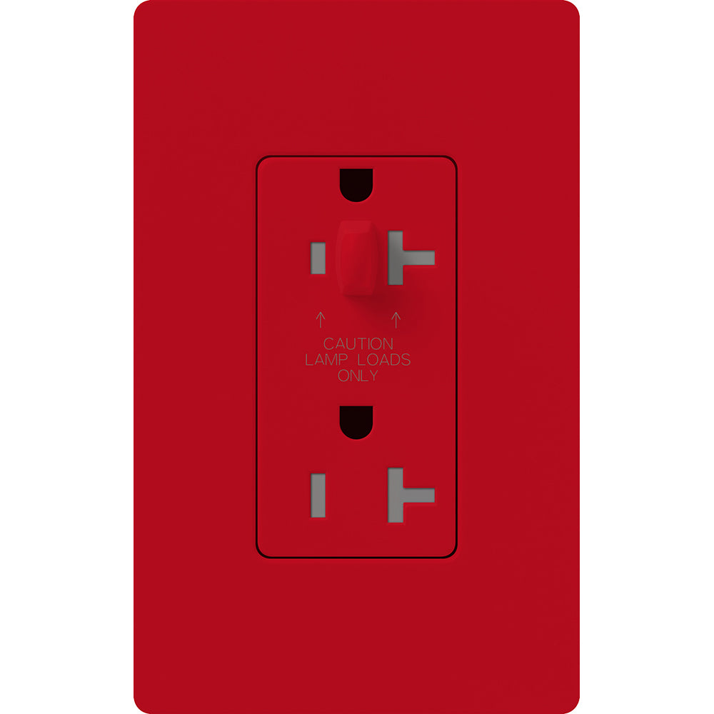 Lutron Half Dimming Tamper-Resistant Receptacles - Satin Color 20A 120/125V | SCR-20-HDTR-XX