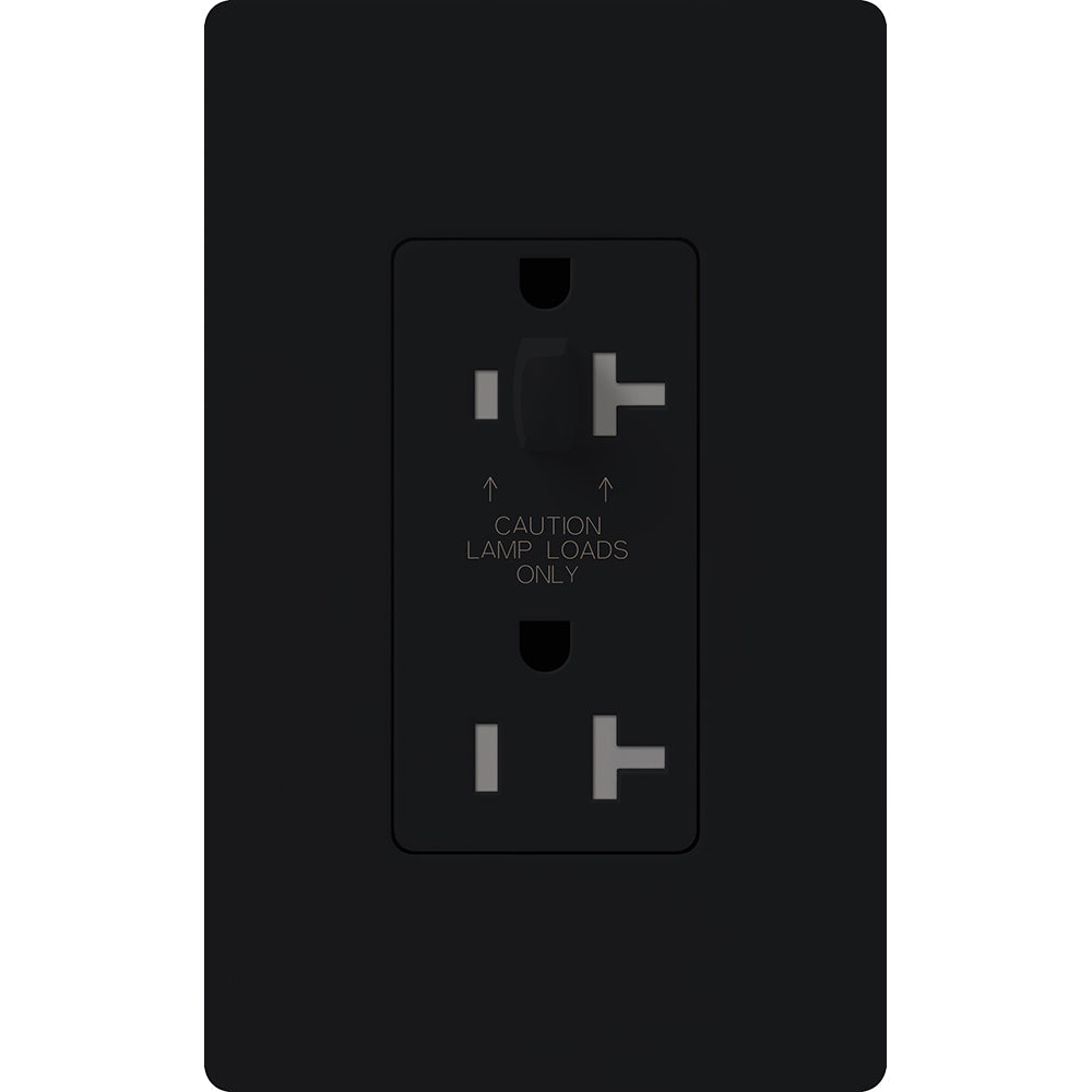 Lutron Half Dimming Tamper-Resistant Receptacles - Satin Color 20A 120/125V | SCR-20-HDTR-XX
