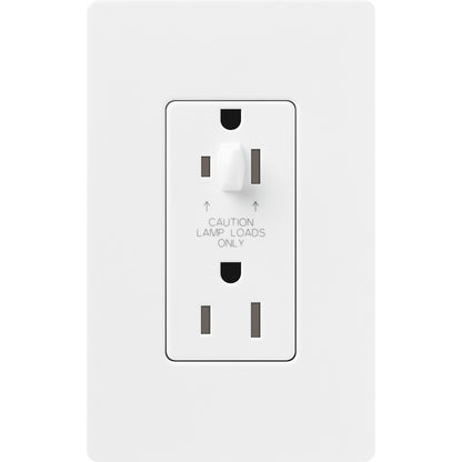 Lutron Half Dimming Tamper-Resistant Receptacles - Satin Color 20A 120/125V | SCR-20-HDTR-XX