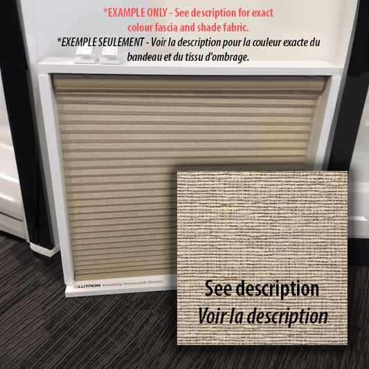 Photo of Simply Controlled SKU - Lutron Roller Battery Shade Demo Unit – Mirage Mesa, Bronze Architectural Fascia | RB-DEMO-MIR-ARC