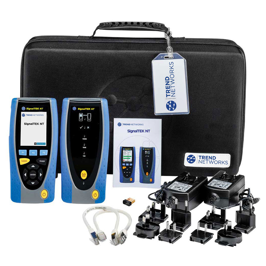 ST-156005 SimplyTEST SignalTEK NT pro cable certifier Cat7 Cat6A TIA-568 touchscreen display