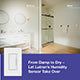 Lutron Humidity Sensor Switch with XactSense, 3A Fan/Light | MS-HS3-WH-C