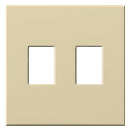 Lutron Vareo 2-Gang Architectural Wall Plate For Nova T Dimmers and Switches | VWP-2