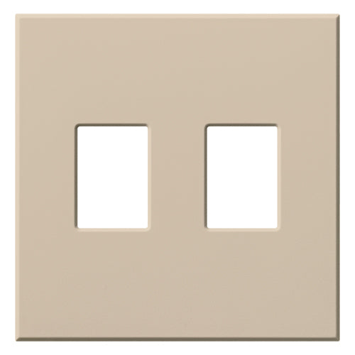 Lutron Vareo 2-Gang Architectural Wall Plate For Nova T Dimmers and Switches | VWP-2