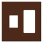 Lutron Vareo 2-Gang Wall Plate | 1 Dimmer (Left) & 1 Accessory (Right)|VWP-2CR