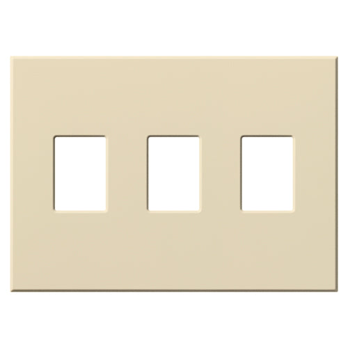 Lutron Vareo 3-Gang Architectural Wall Plate | For 3 Dimmers or Switches | VWP-3