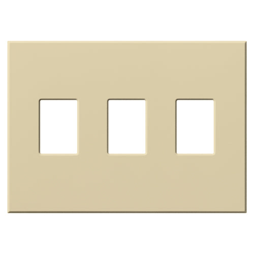 Lutron Vareo 3-Gang Architectural Wall Plate | For 3 Dimmers or Switches | VWP-3