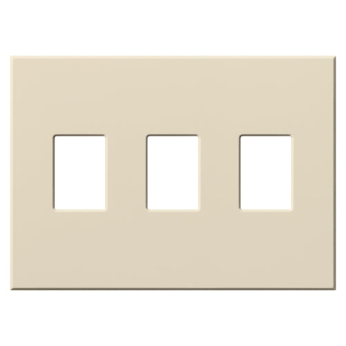 Lutron Vareo 3-Gang Architectural Wall Plate | For 3 Dimmers or Switches | VWP-3