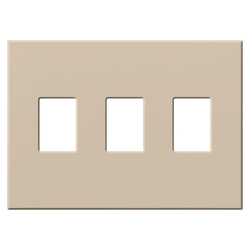 Lutron Vareo 3-Gang Architectural Wall Plate | For 3 Dimmers or Switches | VWP-3