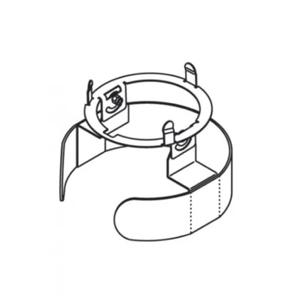 Product Display Visual of the SKU: XCHBPGRA for Marketing of theCAST Stainless Steel Gimbal Ring | XCHBPGRA