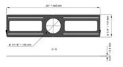 4″ Flat Rough-In Plates (20 Pack)